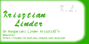 krisztian linder business card